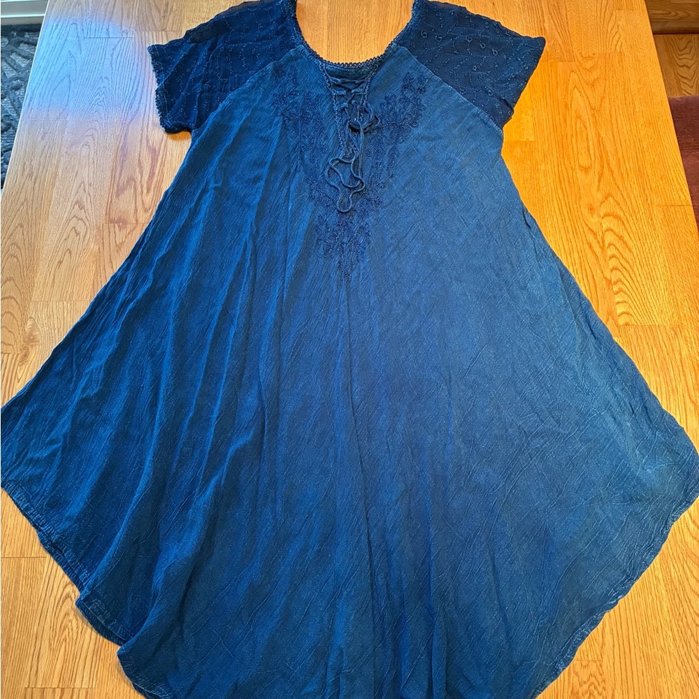 Elegant Navy Blue Women's Dress